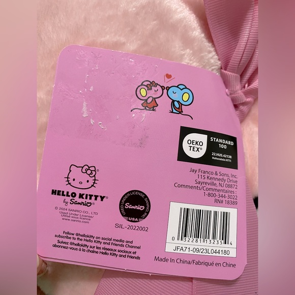 New Hello Kitty Pink Plush Throw Blanket 50x70 Viral Tik Tok Valentines Day - Picture 5 of 6